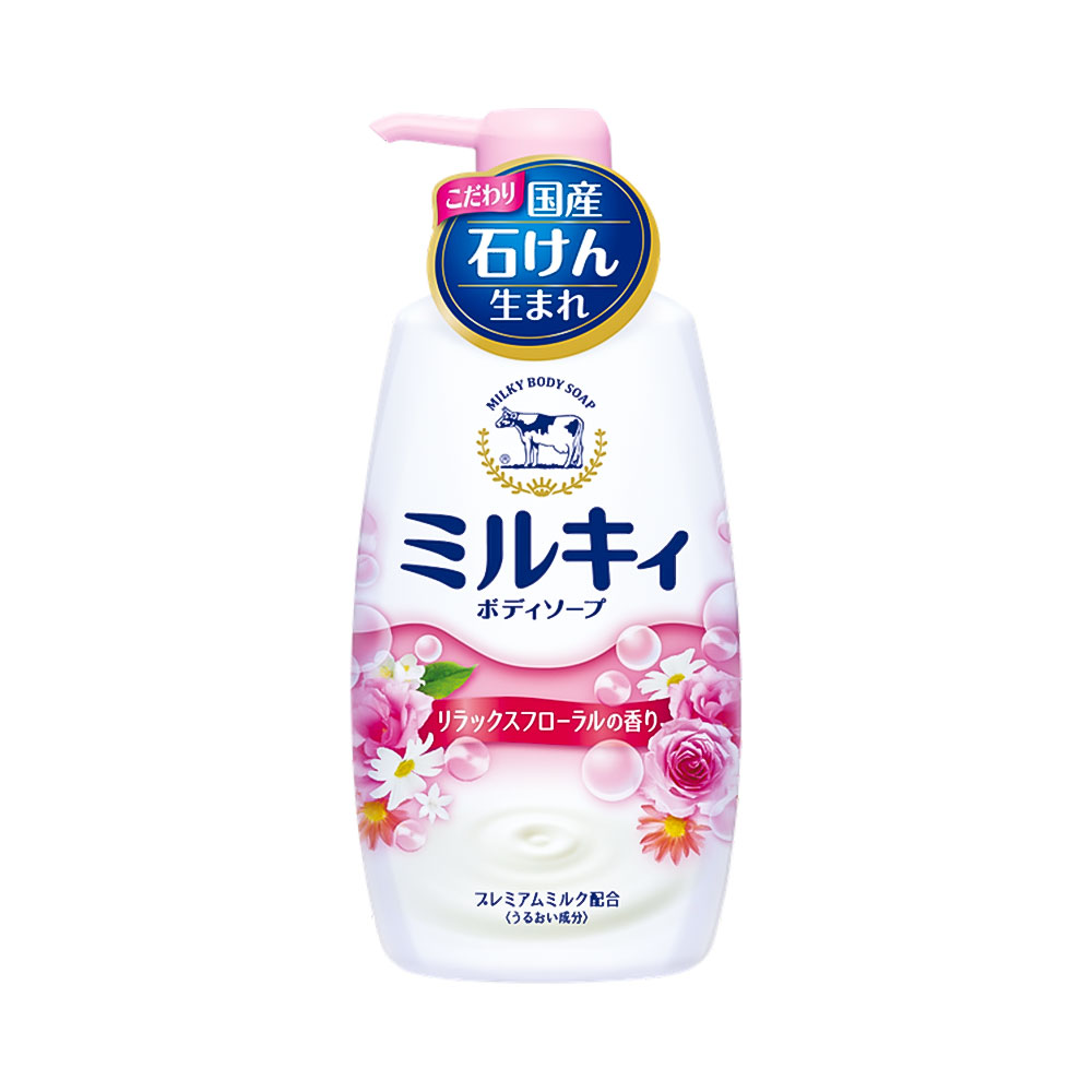 Sữa tắm Milky Body Soap hương hoa Nhật Bản 550ml