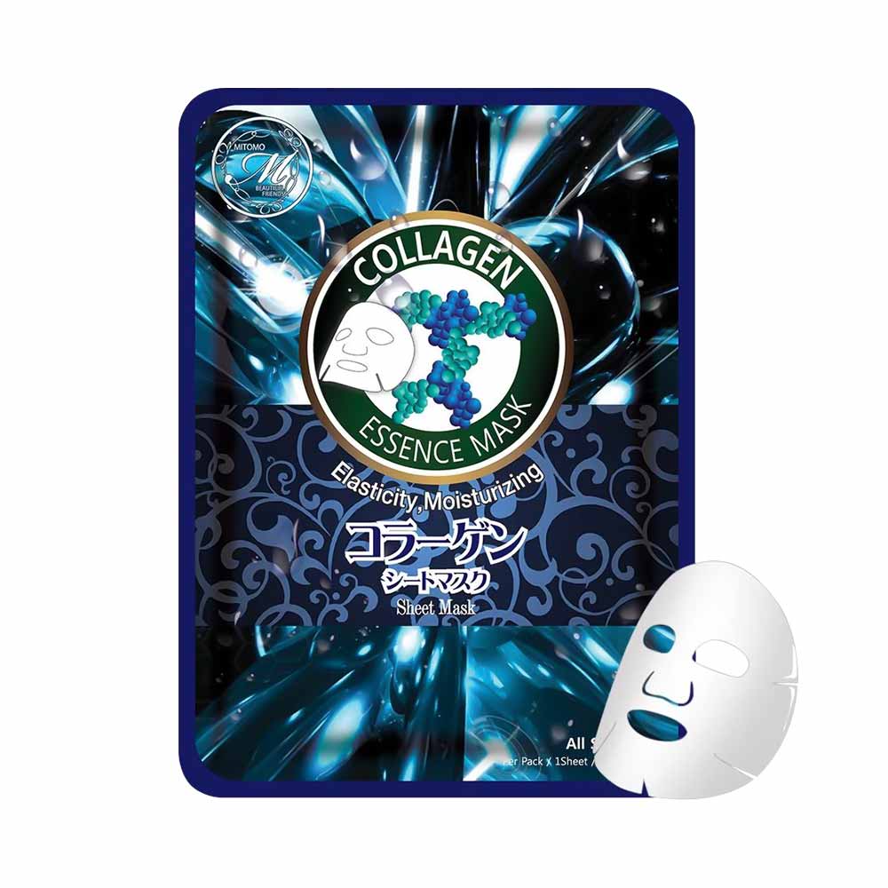 Mặt nạ dưỡng ẩm Mitomo Natural Collagen Elasticity Moisturizing 1 miếng