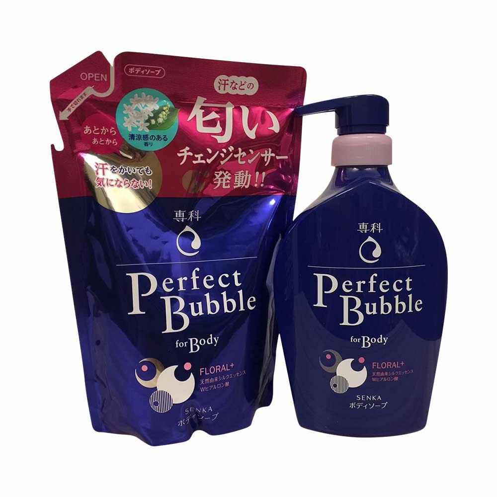 Bộ sữa tắm Senka Perfect Bubble For Body Floral+