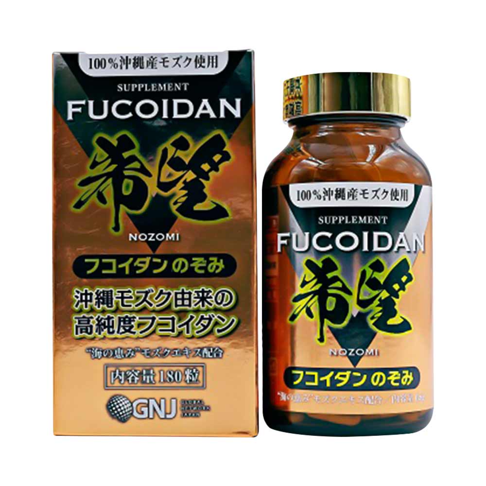 Viên uống hỗ trợ điều trị ung thư Mozuku Fucoidan Nozomi Gold 180 viên