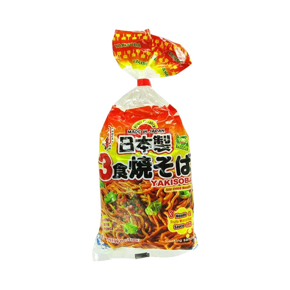 Mì xào tươi kèm nước sốt Itsuki Foods Yakisoba 510g