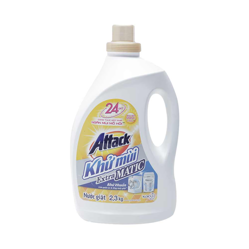 Nước giặt khử mùi lồng giặt Attack Extra Matic 2.3kg