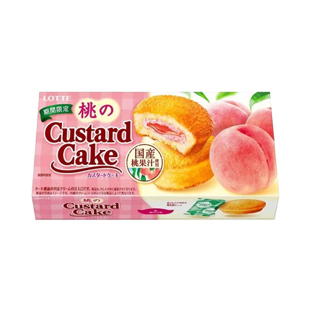Bánh trứng vị đào Lotte Custart Cake 6 cái