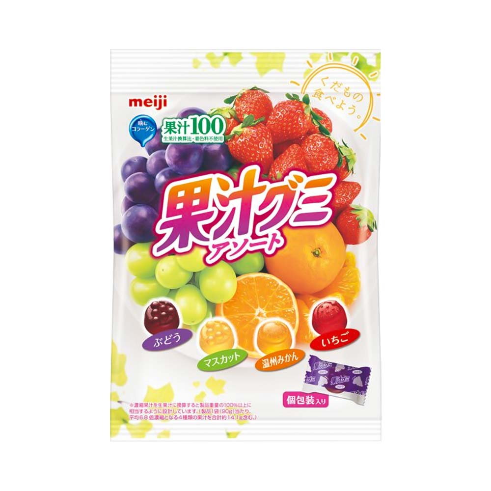 Kẹo dẻo vị trái cây Meito Sangyo Meiji 90g