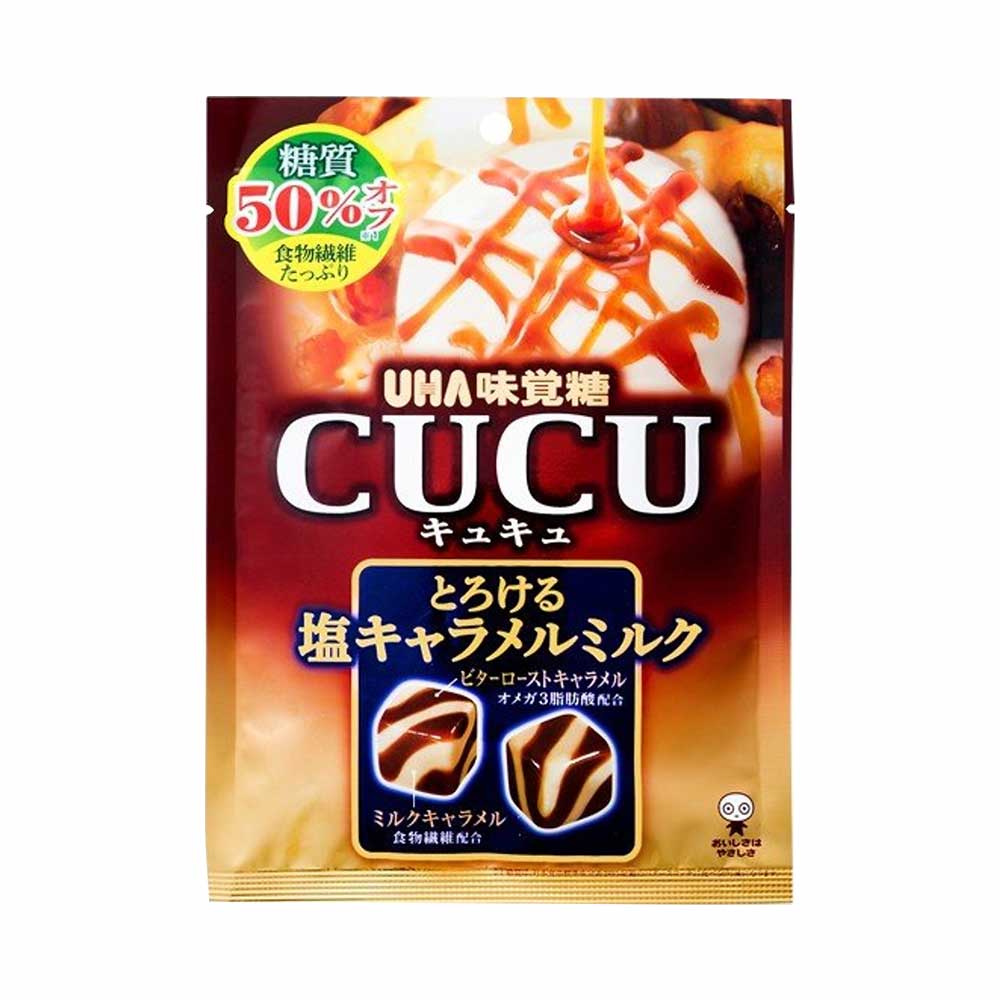 Kẹo sữa vị caramen mặn UHA Mikakuto CUCU 75g