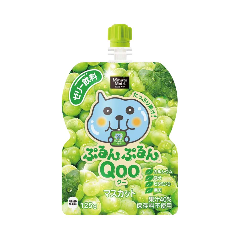 Thạch rau câu vị nho xanh Coca-Cola Qoo Pouch Muscat 125g