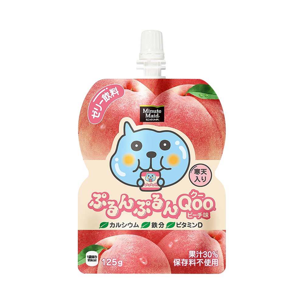 Thạch rau câu vị đào Coca-Cola Qoo Pouch Peach 125g