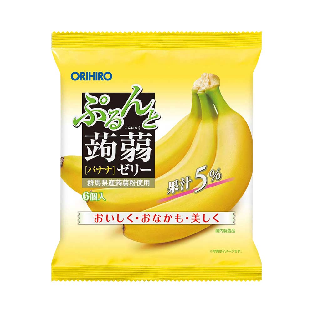 Thạch vị chuối Orihiro Jelly Banana 6 cái