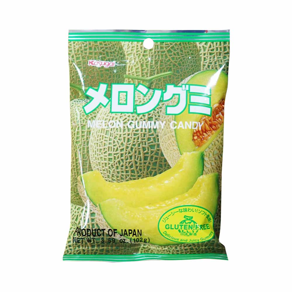 Kẹo dẻo vị dưa lưới Kasugai Gummy Melon 108g