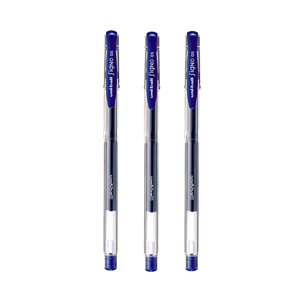 Combo 3 bút gel Uniball Signo UM-100 0.5