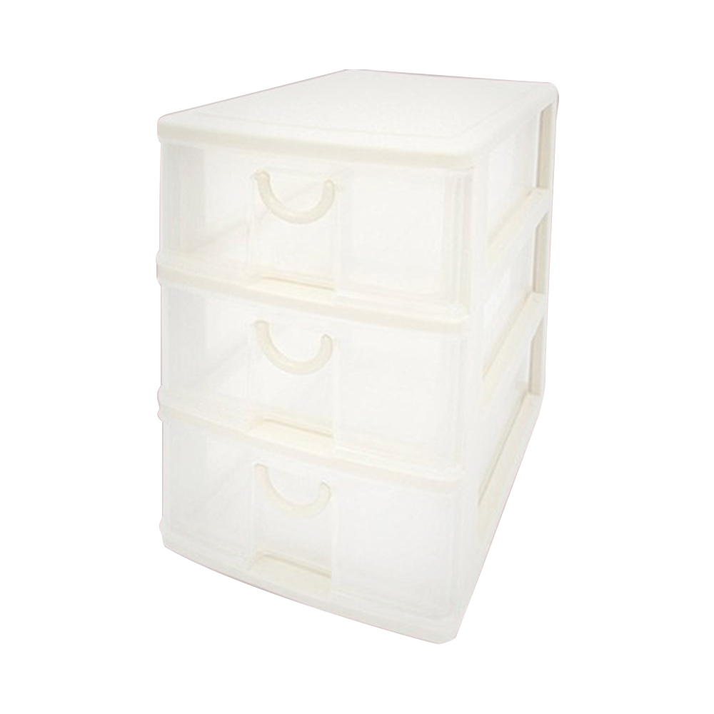Tủ nhựa đa năng 3 ngăn Sanko Plastics Elpis A-530 (Màu trắng)