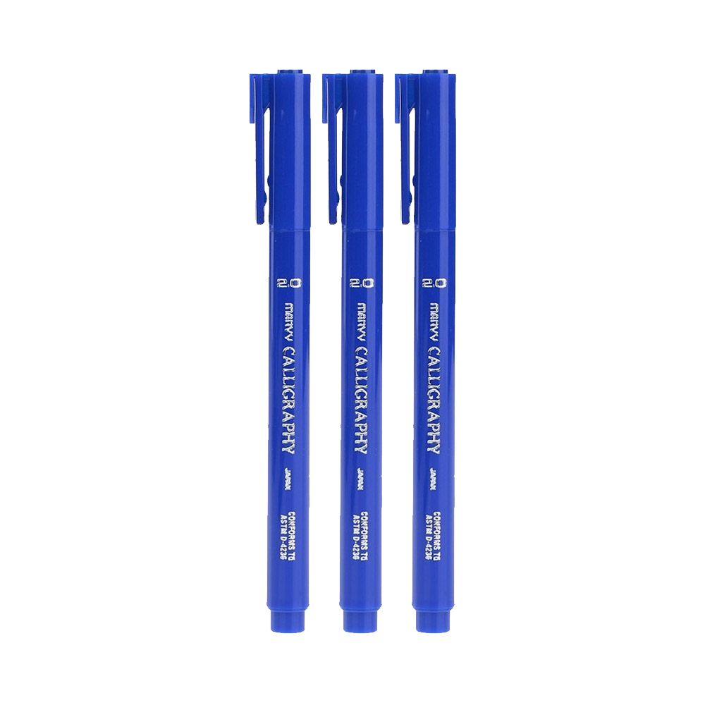 Combo 3 bút viết thư pháp Marvy Uchida Calligraphy 6020