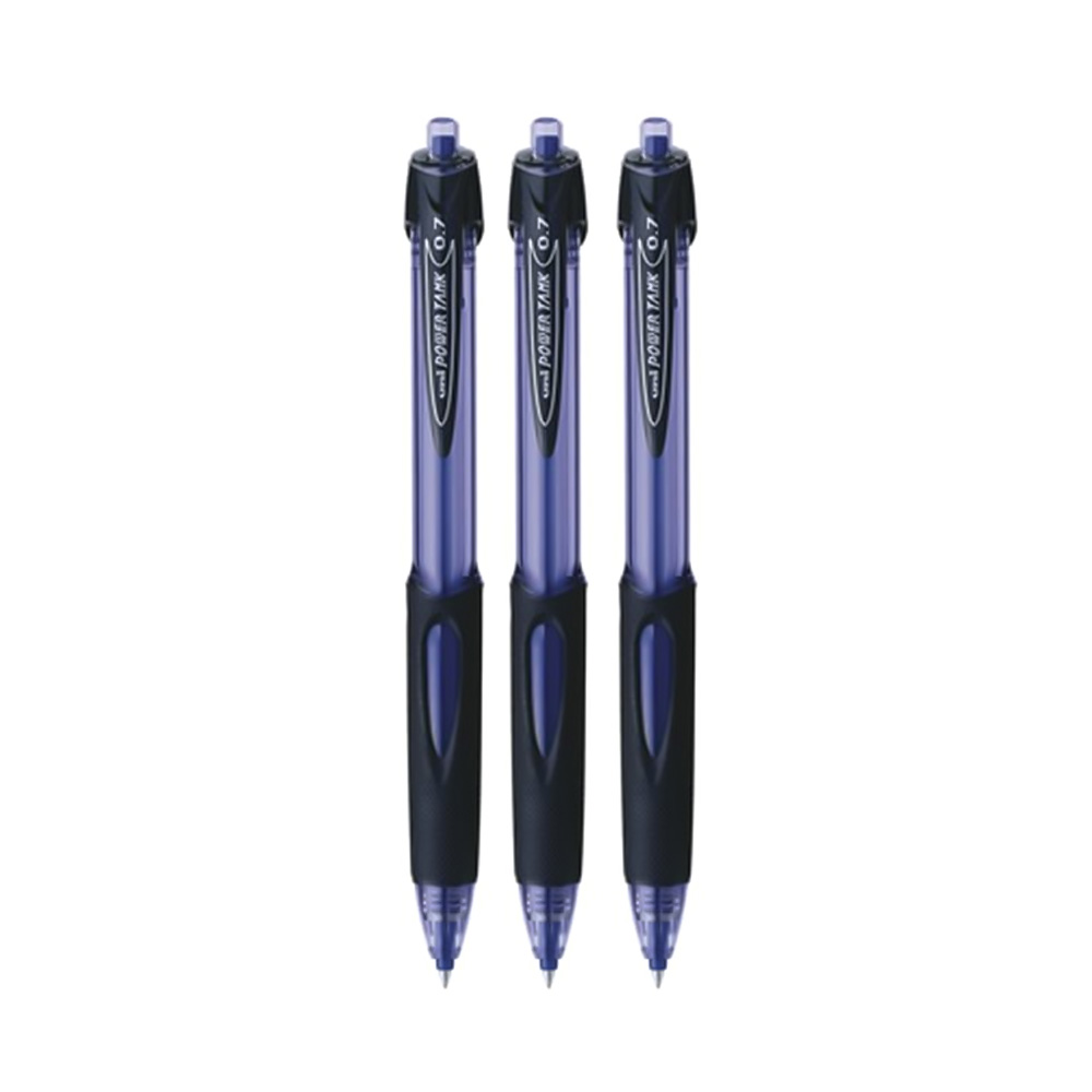 Combo 3 bút bi bấm Uni Power Tank SN-227 0.7mm