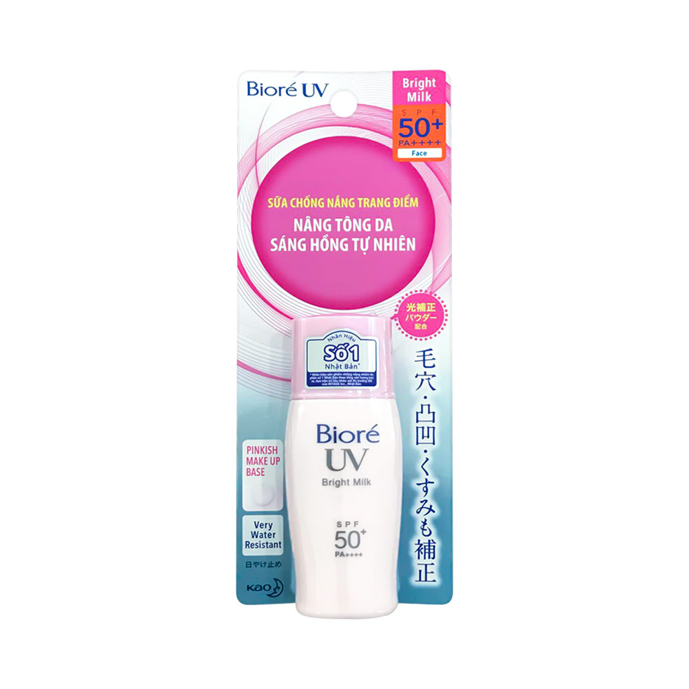 Sữa chống nắng cho da sáng hồng Bioré SPF50+/PA++++ 30ml