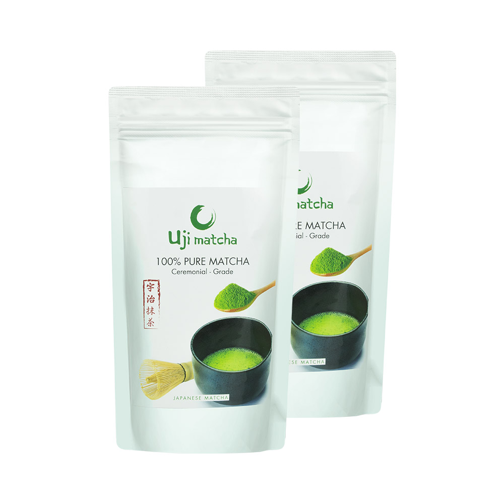 Combo 2 gói bột trà xanh Uji Matcha Ceremonial 100g