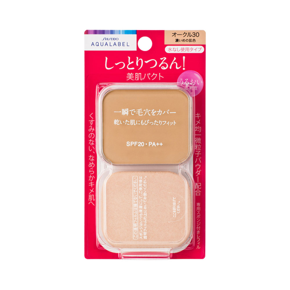 Lõi phấn phủ Shiseido Aqualabel Moist Powder Foundation Refill 11.5g (Cho da thường và da khô)