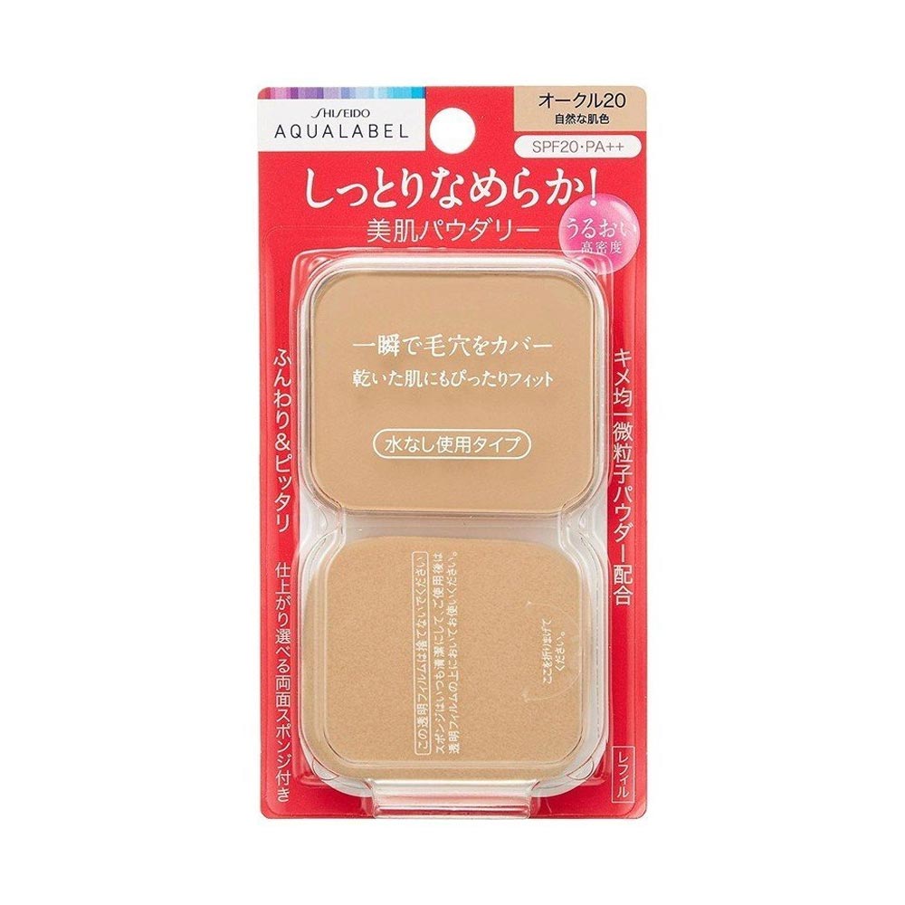 Lõi phấn phủ Shiseido Aqualabel Moist Powder Foundation Refill 11.5g (Cho da thường và da khô)