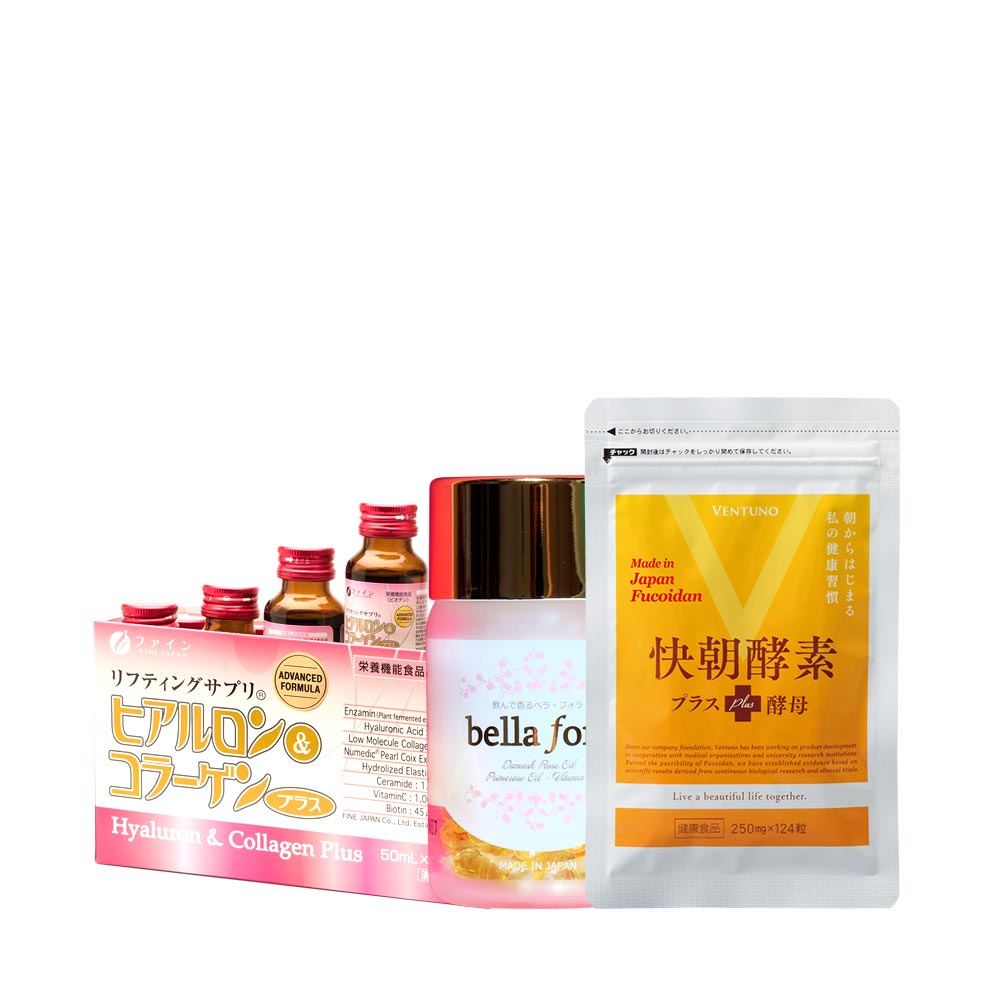 Liệu trình giảm cân, đẹp da, tăng cường nội tiết tố nữ Bella Fora, Kaicho & Fine Japan