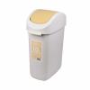 Thùng đựng rác nắp xoay Nhật Bản 10L màu vàng (2502)