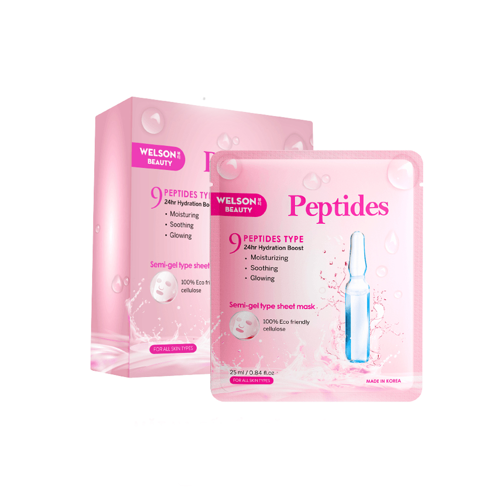 Khuyến mãi Mặt nạ dưỡng da Welson Beauty Peptides Mask (hộp 5 miếng)