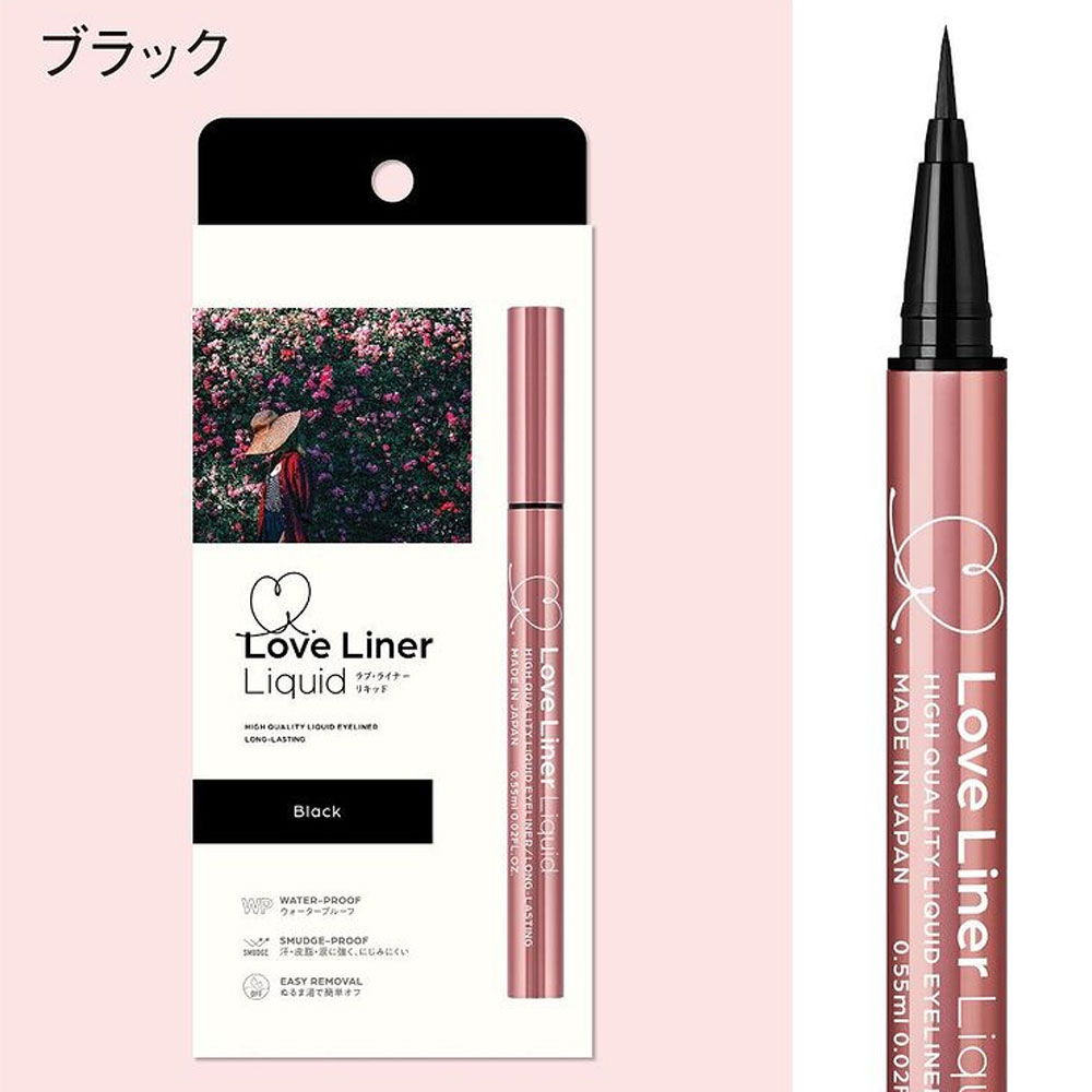 Bút kẻ mắt chống nước Love Liner Liquid Black 0.55ml (Màu Đen)