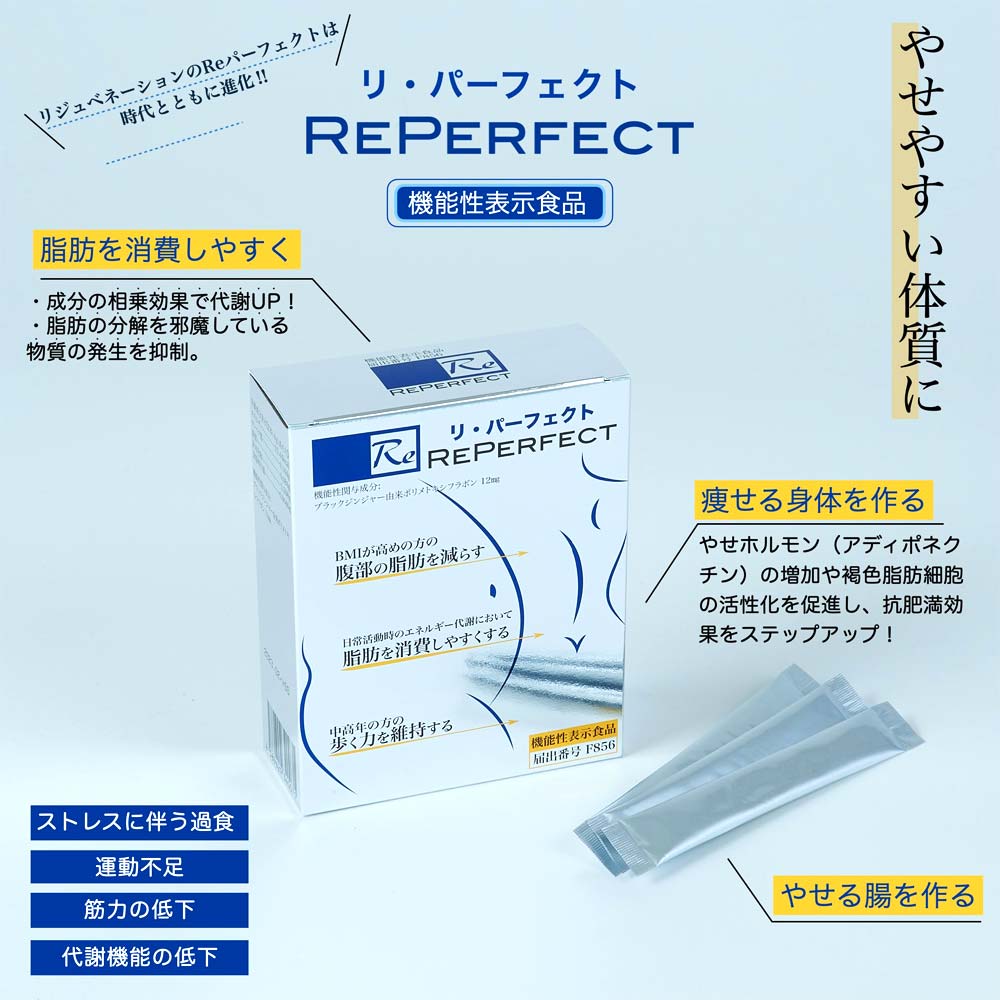 Bột uống thải độc ruột hỗ trợ tiêu hoá, giảm mỡ RE-PERFECT 30 gói