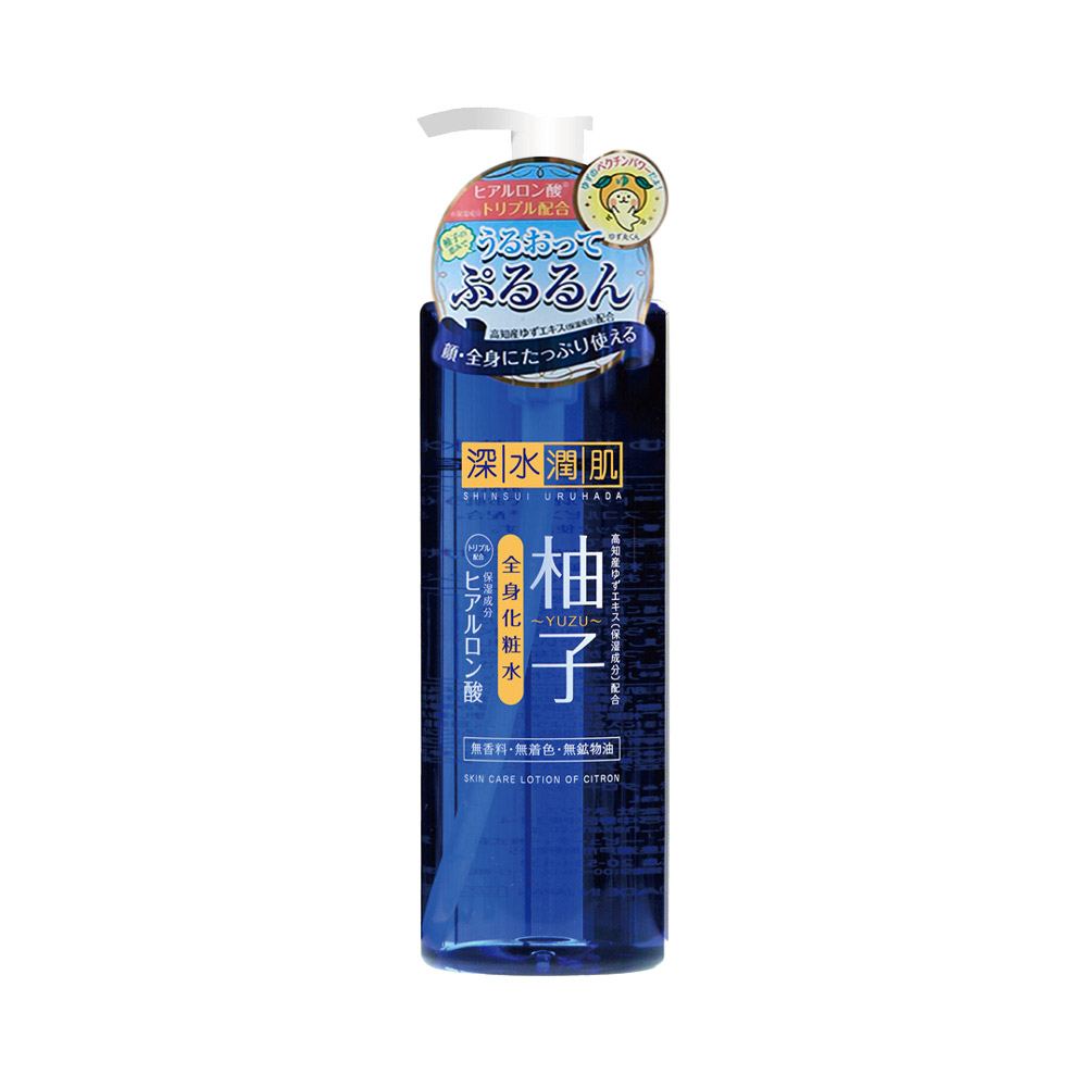 Nước hoa hồng dưỡng trắng tinh chất Quýt Nhật Shinsui Urahada 500ml (Cho mặt và cơ thể)