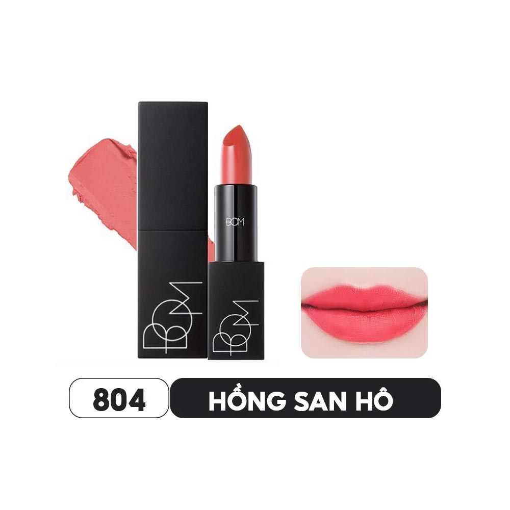 Son lì giàu dưỡng, bền màu lâu trôi B.O.M My Lipstick 3.5g