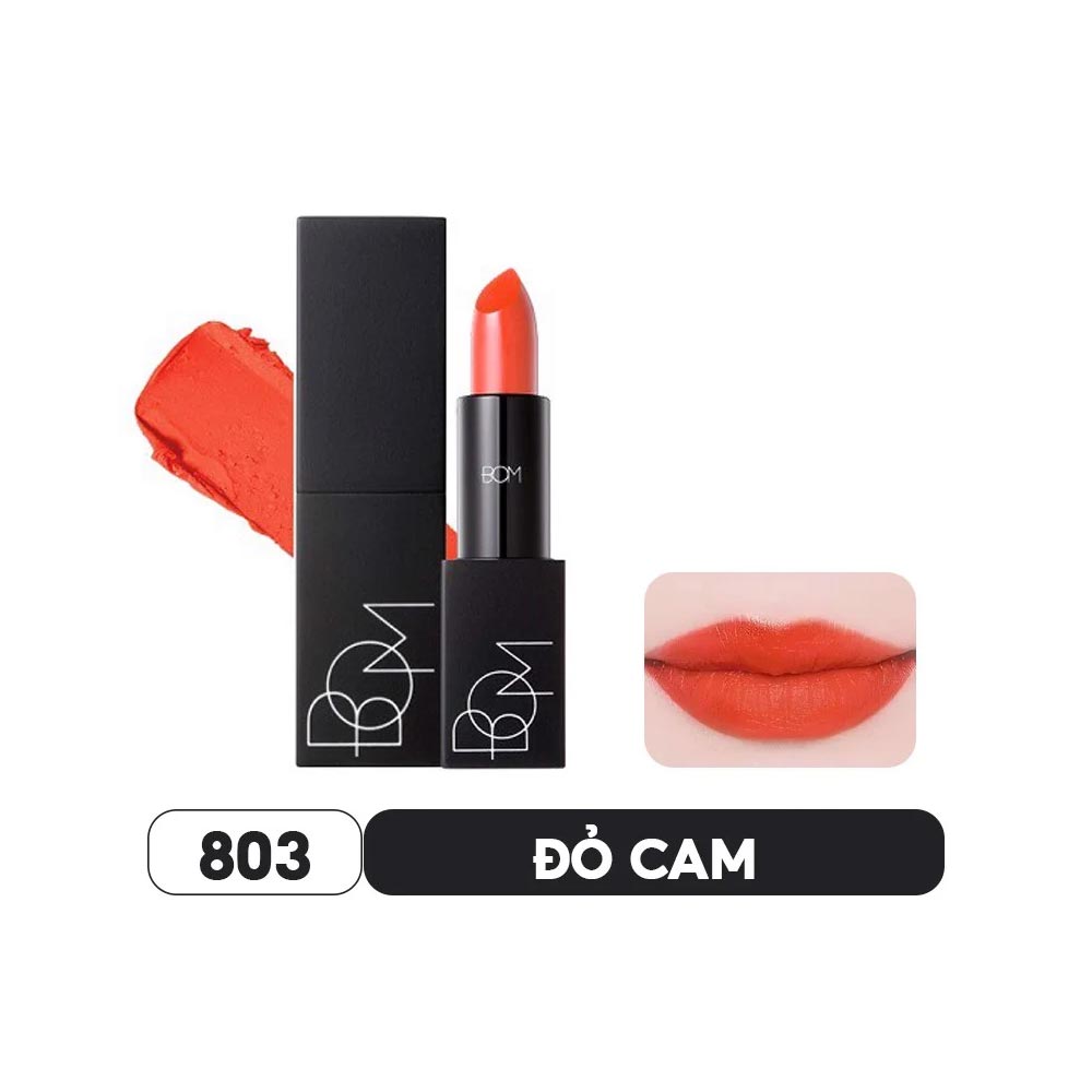 Son lì giàu dưỡng, bền màu lâu trôi B.O.M My Lipstick 3.5g