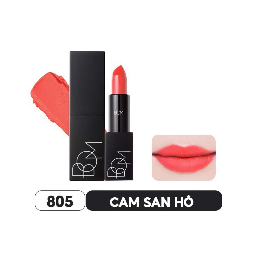 Son lì giàu dưỡng, bền màu lâu trôi B.O.M My Lipstick 3.5g