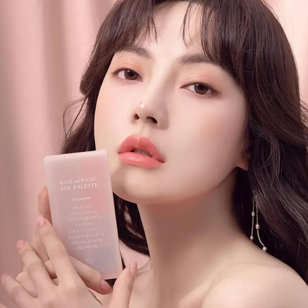 Bảng phấn mắt 8 ô B.O.M Base On Basic Eye Palette #01 Coralism 12g