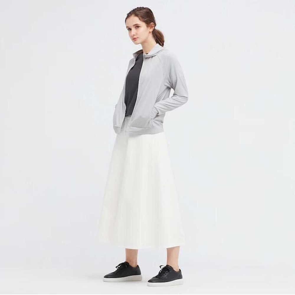 Áo khoác chống nắng nữ Uniqlo (Màu xám)