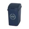 Thùng rác nắp bật 6L Botany màu xanh