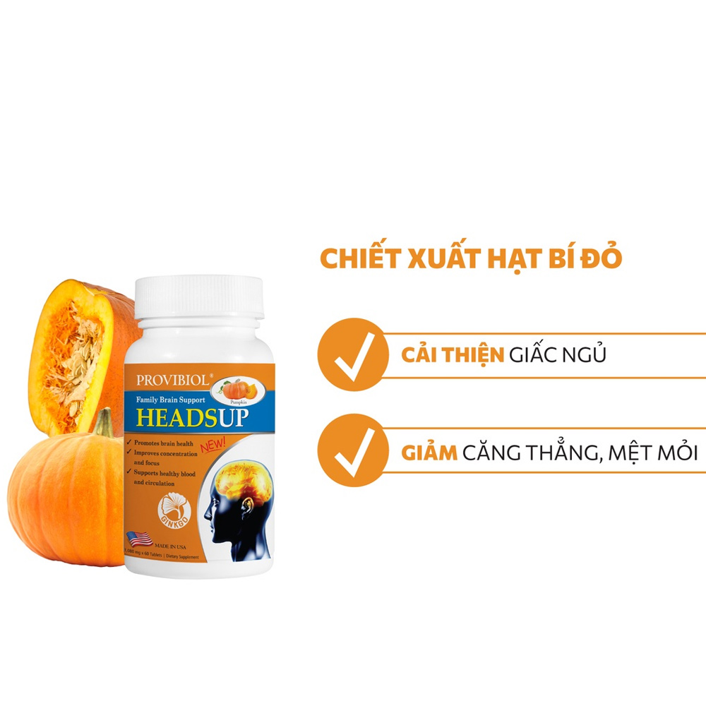 Viên uống bổ não Provibiol Headsup