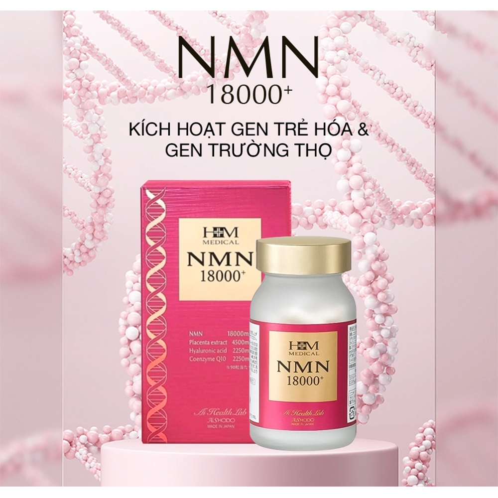 Viên uống đẹp da NMN 18000 90 viên