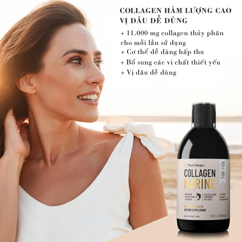 Nước uống Collagen Marine True Collagen 220.000mg Thụy Điển 500ml