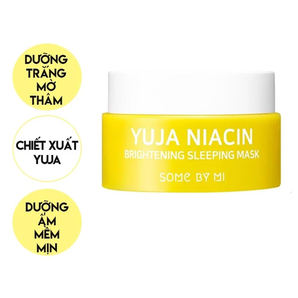 Mặt nạ ngủ dưỡng trắng Some By Mi Yuja Niacin 30 Days Miracle Brightening Sleeping Mask Mini 15g