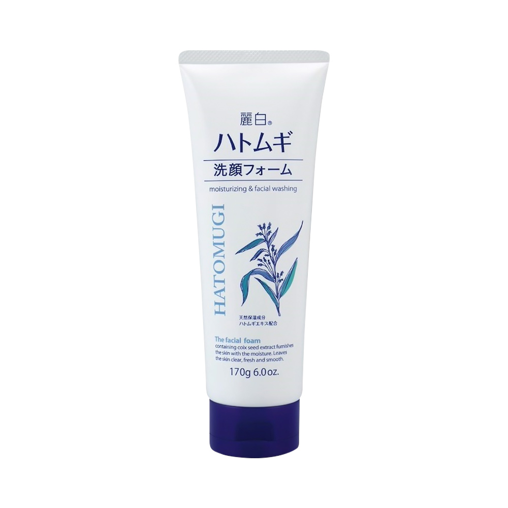Sữa rửa mặt chiết xuất Ý dĩ Kumano Hatomugi Moisturizing & Facial Washing Nhật Bản 170g