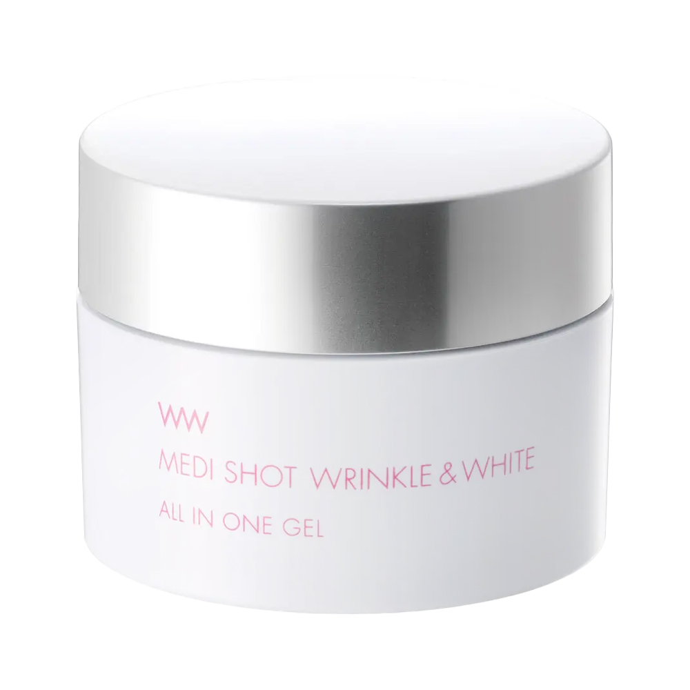 Gel dưỡng trắng, giảm nếp nhăn Meishoku Medi Shot Wrinkle & White All in One Gel 75g