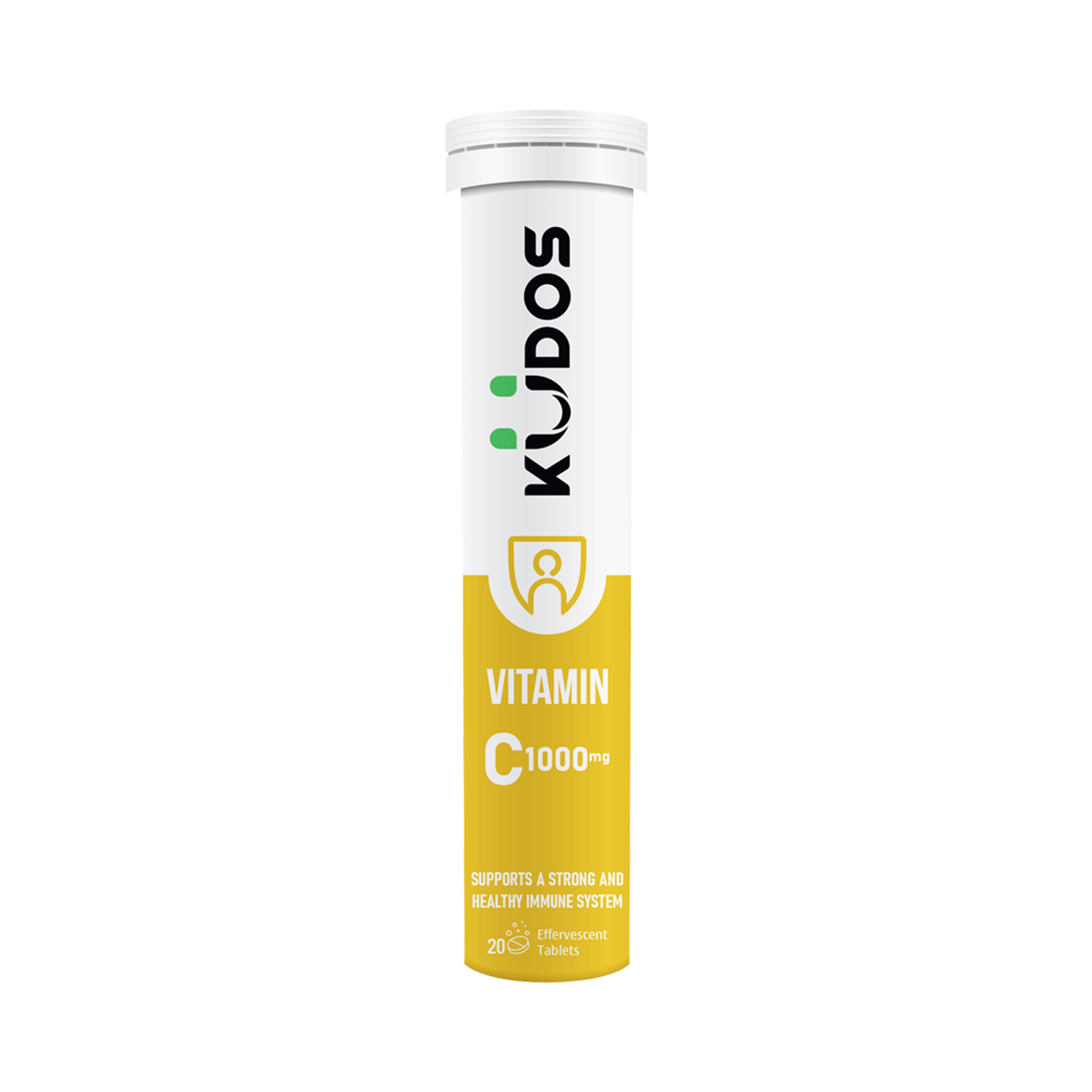 Viên sủi tăng cường sức đề kháng đẹp da Kudos Vitamin C 1000mg Tuýp 20 viên
