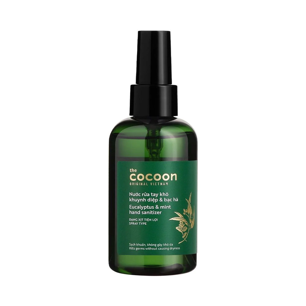 Nước rửa tay khô khuynh diệp và bạc hà Cocoon Eucalyptus & Mint Hand Sanitizer 140ml