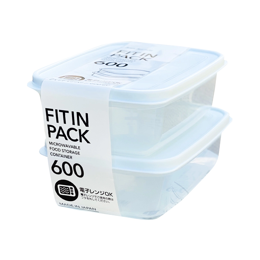 Combo 2 hộp nhựa nắp dẻo 600ml