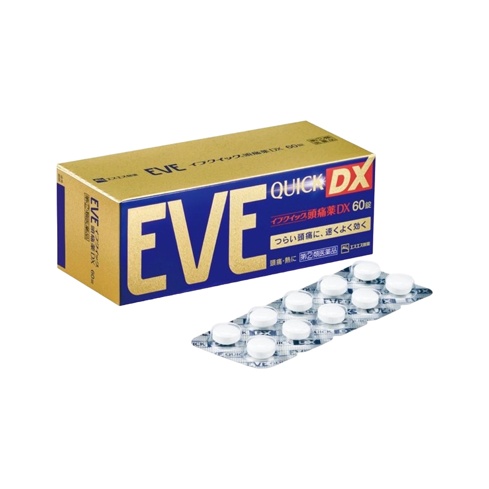 Viên uống giảm đau hạ sốt Eve Quick DX Nhật Bản 60 viên