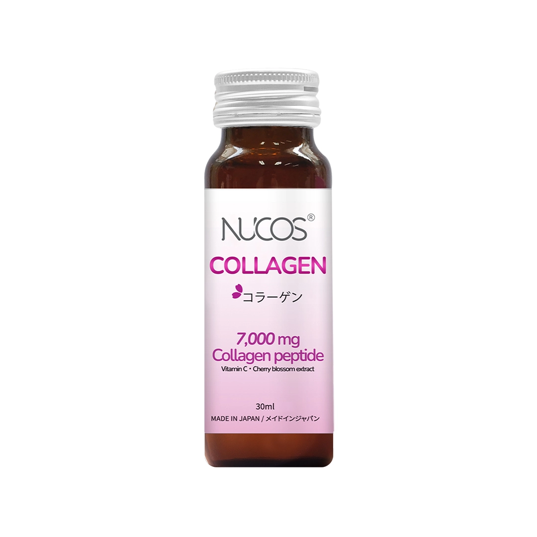 Nước uống Collagen chống lão hóa, trắng da Nucos Collagen 7000 (Hộp 10 chai x 30 ml)