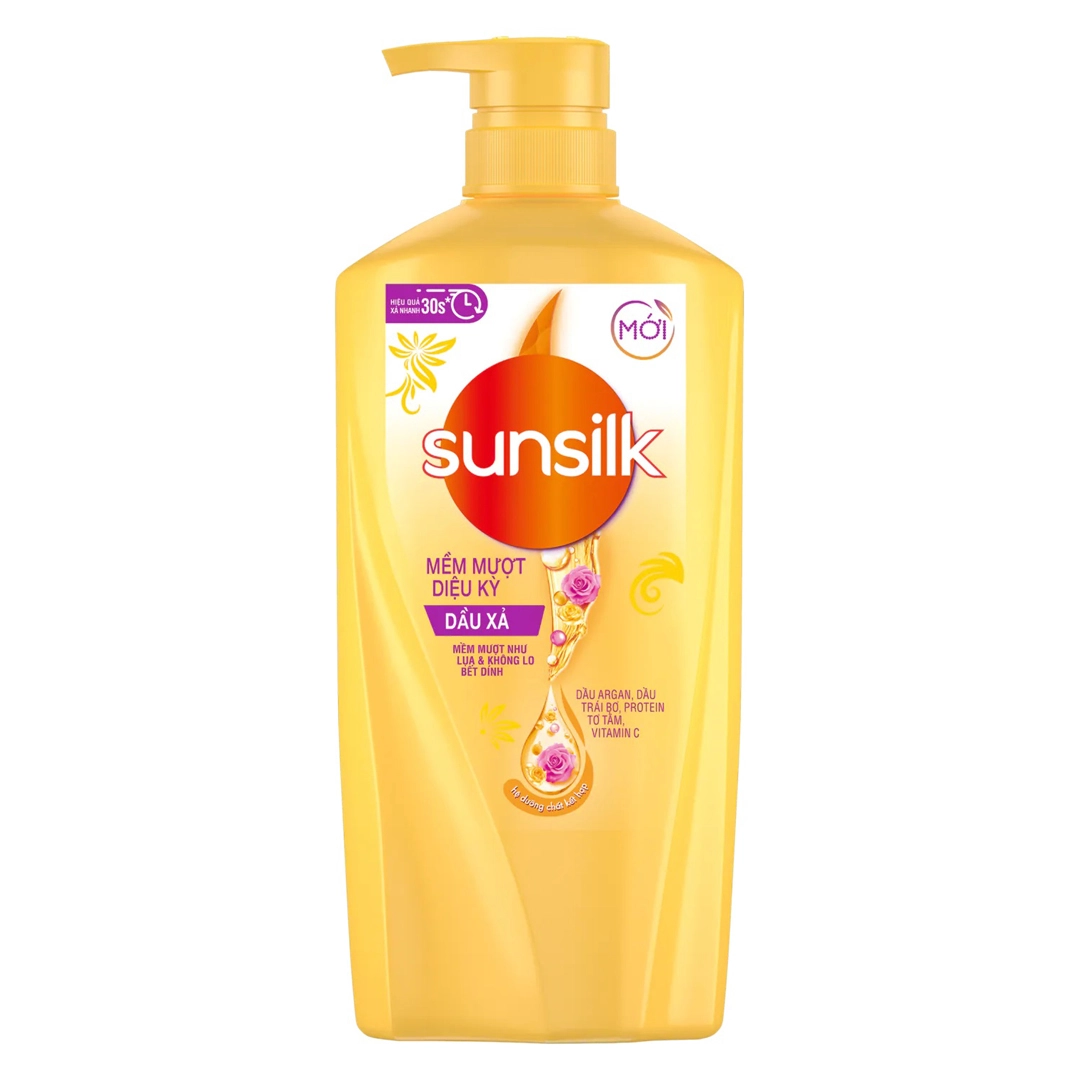 SUNSILK dầu xả mềm mượt diệu kỳ 640g/8 chai