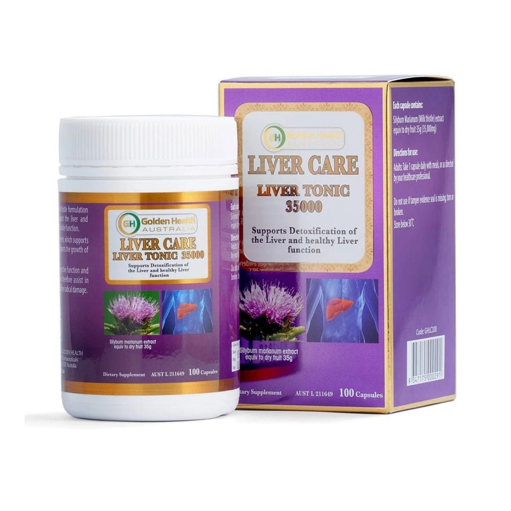 Viên uống bổ gan Golden Health Liver Care Liver Tonic 35000mg Úc 100 viên