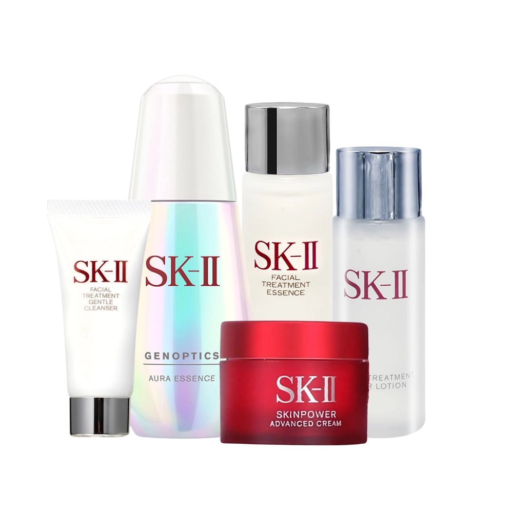 Bộ dưỡng trắng hồng, chống lão hóa size mini SK-II (5 sản phẩm)