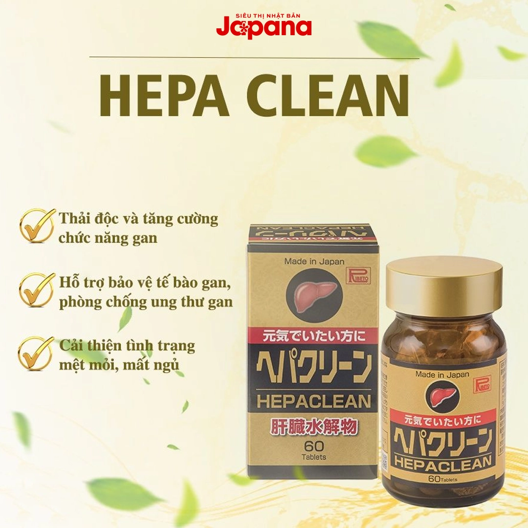 Viên uống bổ gan Ribeto Shoji Hepaclean 60 viên