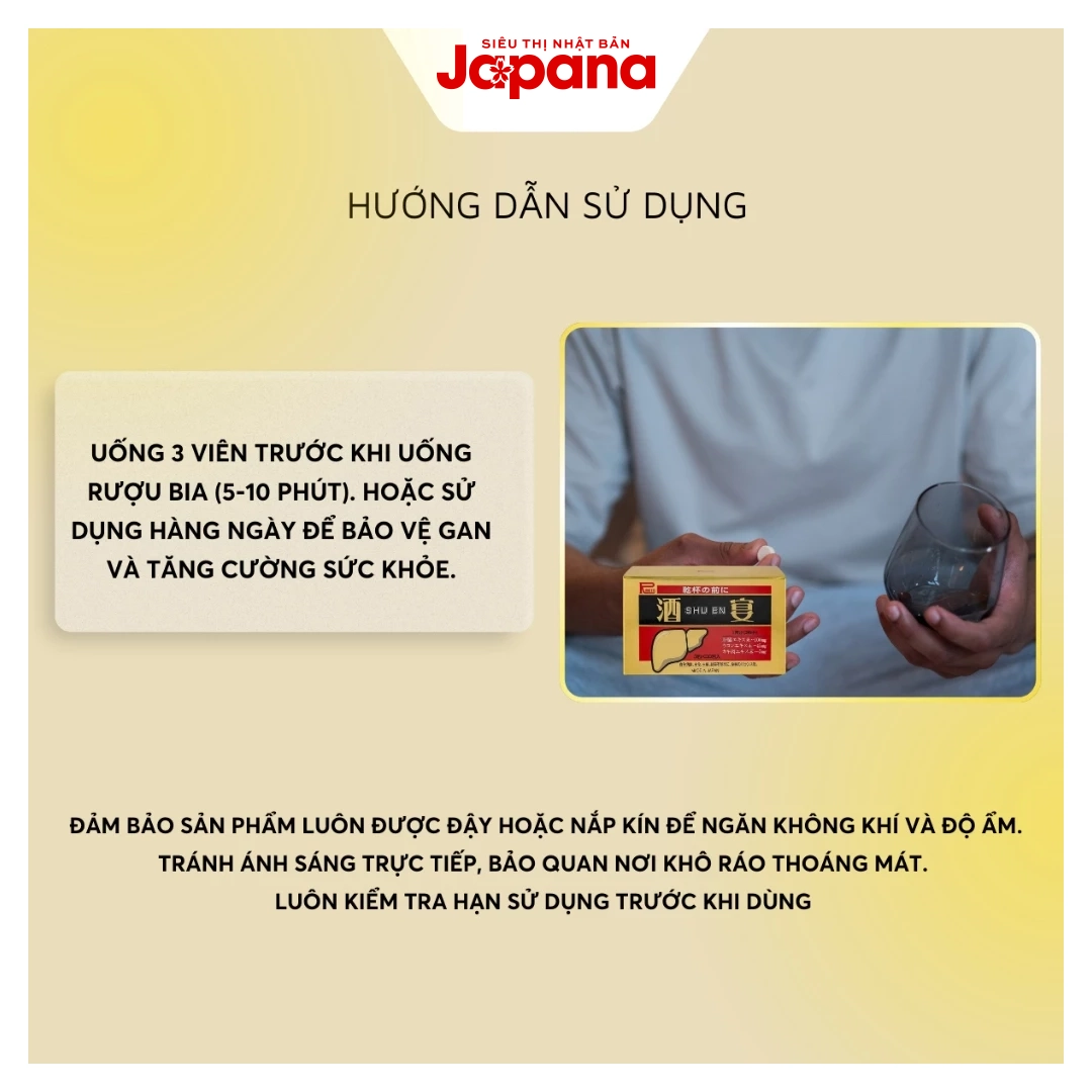 Viên uống giải rượu Ribeto Shoji Shuen Nhật Bản (Hộp 30 gói x 3 viên)