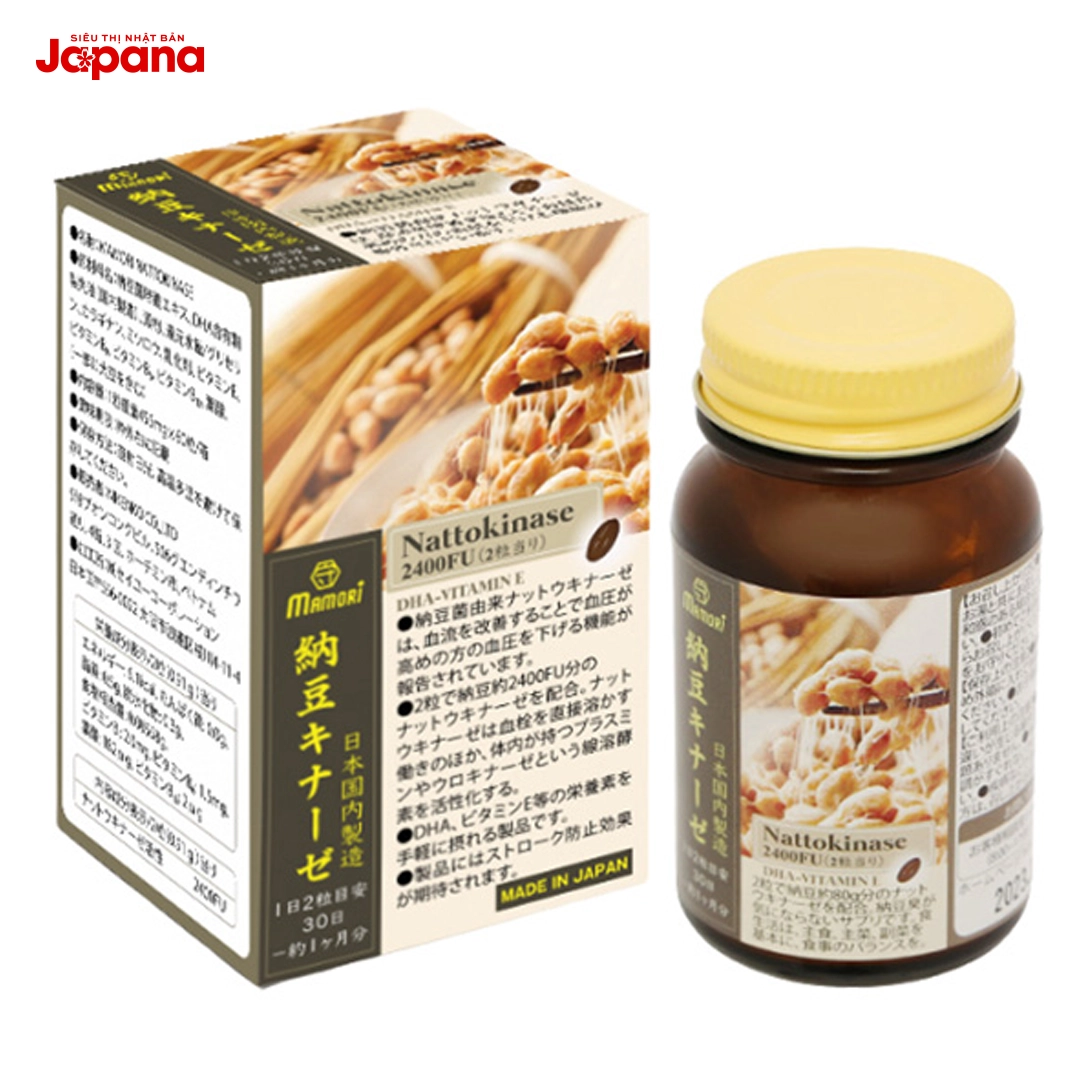 Viên uống phòng ngừa đột quỵ Mamori Nattokinase 60 viên